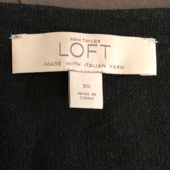 LOFT Italian Yarn Wool Sweater in Black - Picture 4 of 5